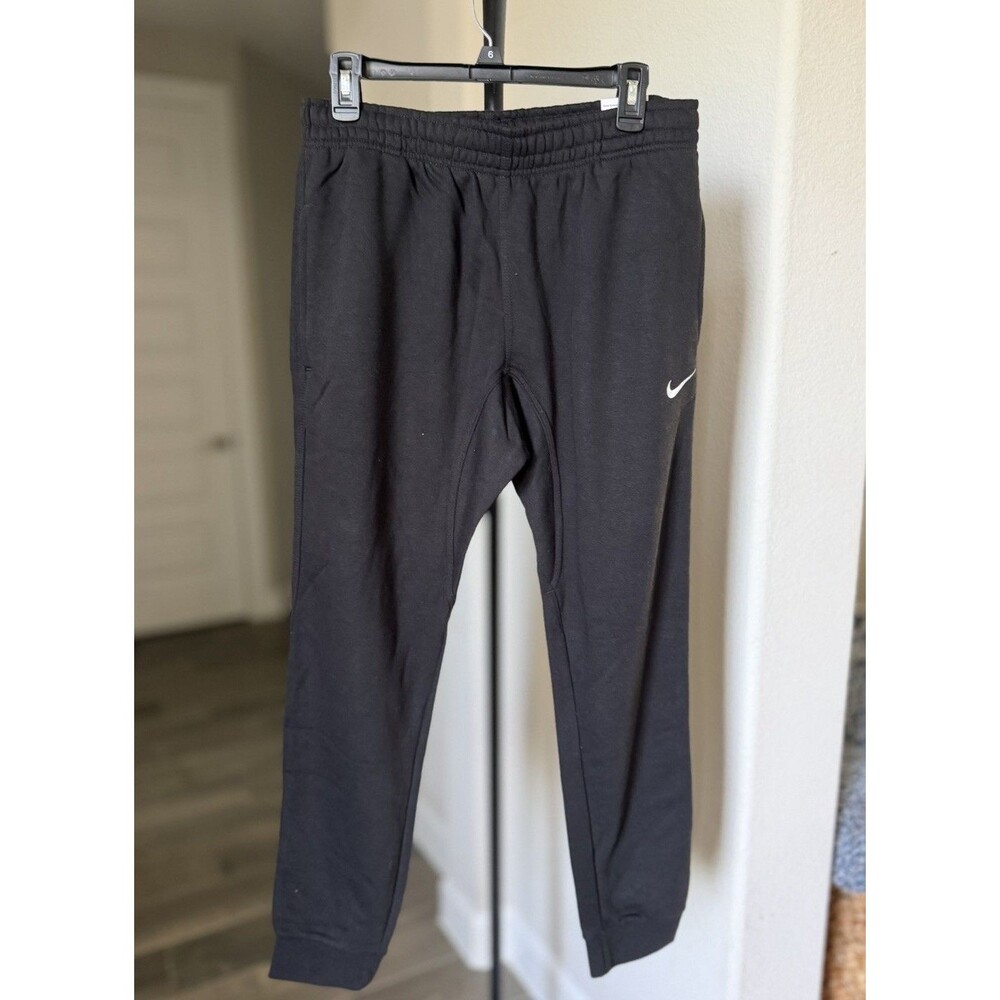 Nike Black Fleece Joggers Standard Fit Taper Leg Regular Length L